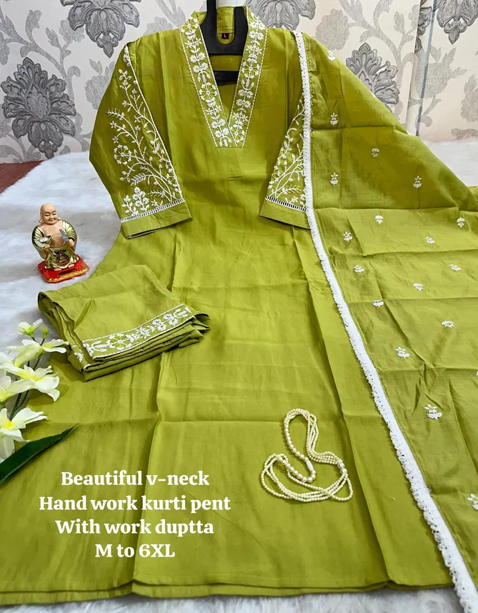 HR Pure Muslin Kurti With Bottom Dupatta Wholesale Market In Surat With Price